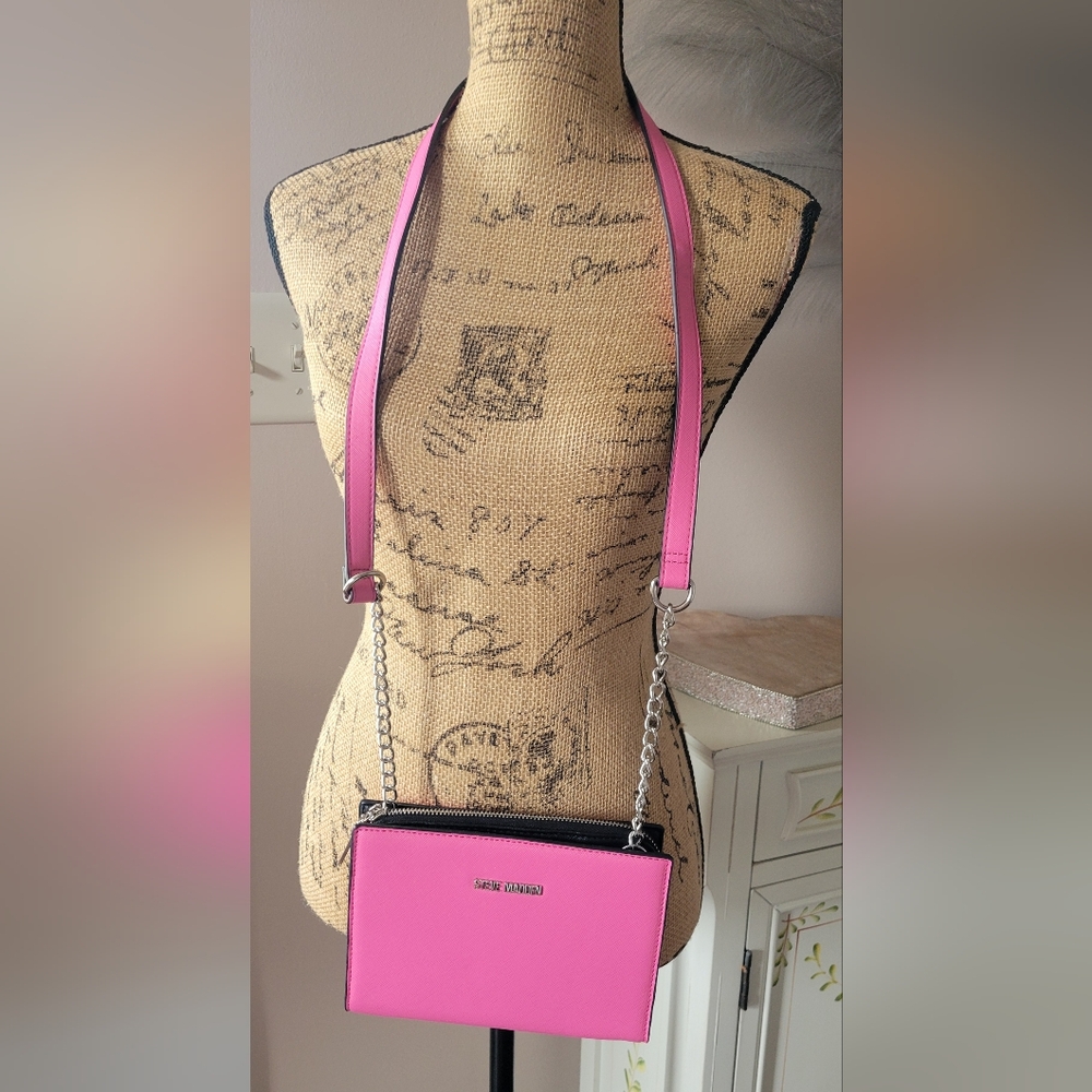 Steve Madden Pink Crossbody Chain Strap Bag